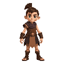 a young old warrior from ancient times