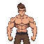 a muscular young man
