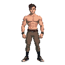 a muscular young man