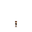 2d character for an adventure game in the mountains, realistic minimalist style, a little cute, the color scheme is calm, rather pastel, but not too pale