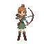 2d sprite archer girl