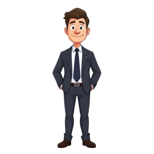 office man in a suit standing
