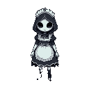 dark, spooky ghost, deathknight, cute but dark, maid