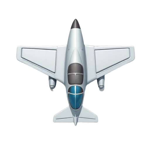 fighter plane top view