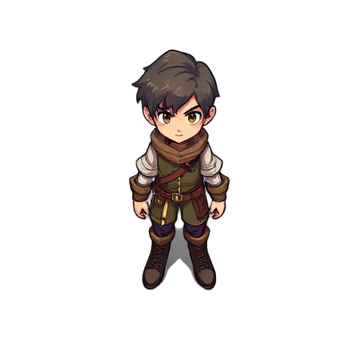 personagem pequeno de rpg com design unico