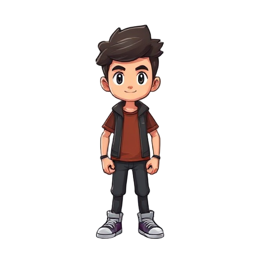 imagem de cima de um personagem 