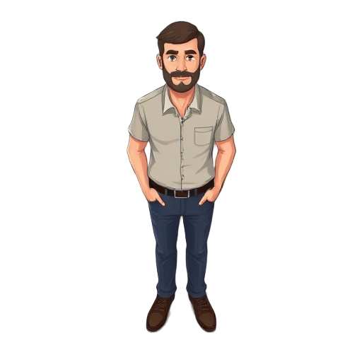 middle-aged, married man.
