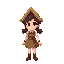 female villager, full body, front view, standing pose.