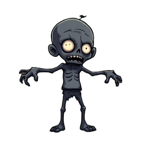 decayed black zombie