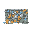 a tileset representing a trash or garbage wall. it could have all sorts of trash in it. it should have recognized objects like a trash or plastic bag