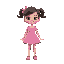 pink dress girl