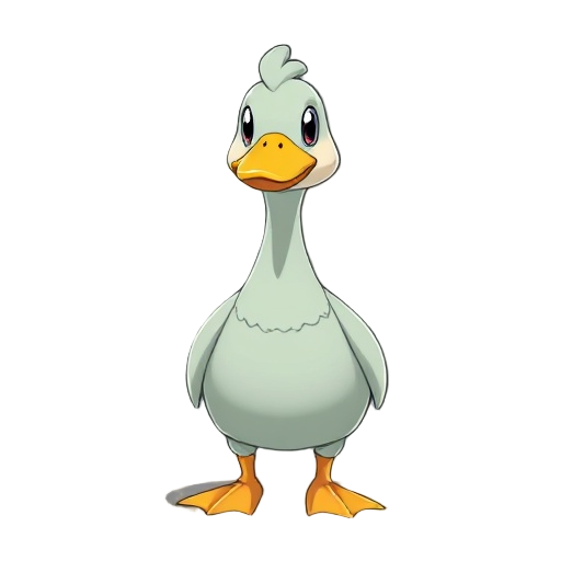 duck that looks like the pokemon goomy