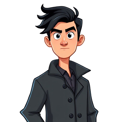 a male detective with a black hair