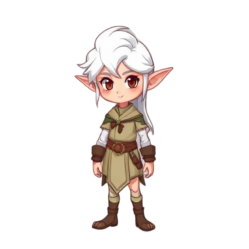 white haired elf