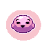 a bubble with a very cute face 