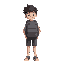 a middle school student is wearing a backpack.