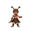 create a 2d retro-style platformer game featuring characters inspired by "gueiros". the main character should be a tribal warrior with weapons like spears and knives. include full animations for:  - i