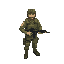 an army man with a gun
