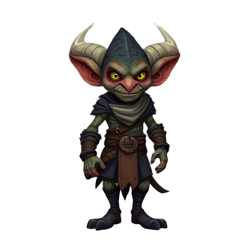 dark fantasy stylised goblin rogue