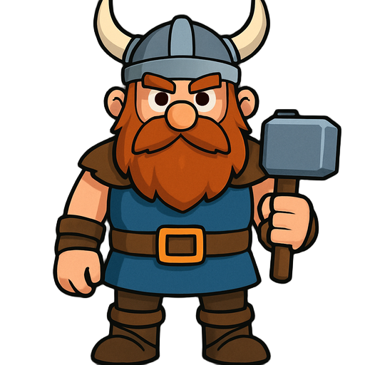 viking with hammer