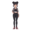 aya’s appearance reflects a calm rebellion wrapped in softness—modern, expressive, and quietly radiant. from your moodboard, she has a lean, athletic build with a natural grace in her posture, exuding