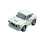 design a stylized 3d low-poly car with exaggerated proportions.