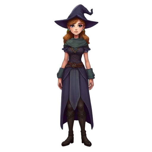 mature woman, full body, fantasy witch,