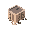 isometric pixel art for game development of a hotel with flat roof.
