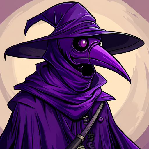purple plague doctor