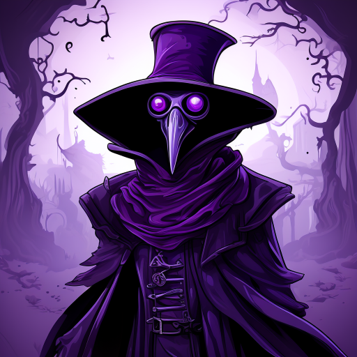 purple plague doctor