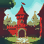 red medieval brick