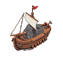 big ship with cannon