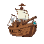 big ship with cannon