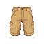 a basic pair of tan shorts. maple story art style.