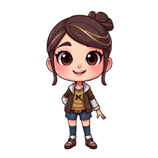 uma personagem feminina com 