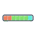 create a health bar that has kind of 5 subsections