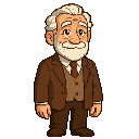 handsome old man
