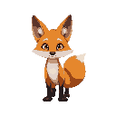 small anthropomorphic fox