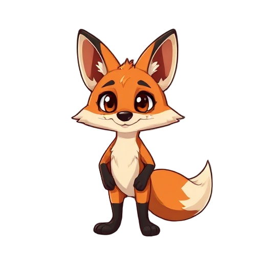 small anthropomorphic mexican fox